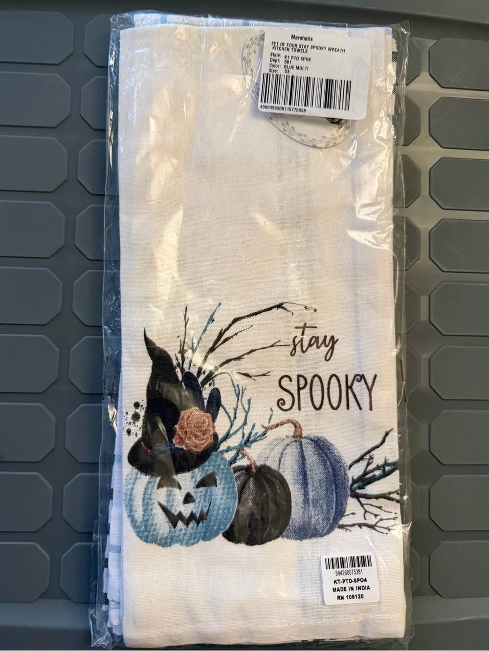 Stay Spooky Pumpkin Halloween Kitchen Towel 3 pack